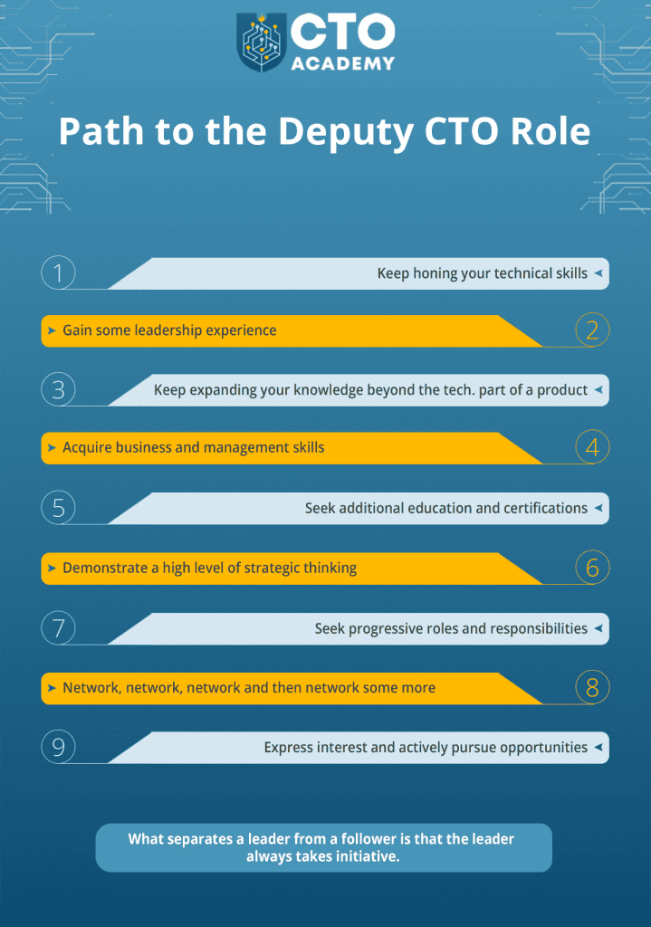 Path to the Deputy CTO role summary